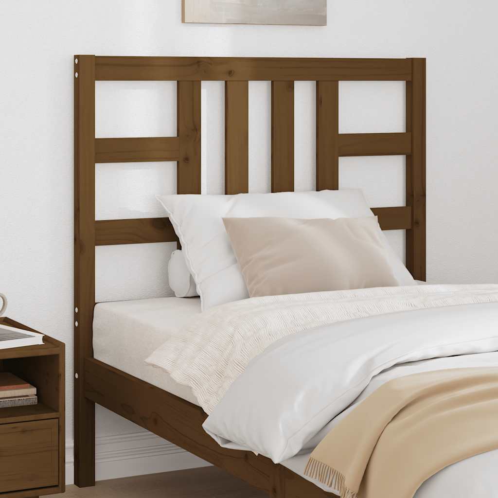 Bed Headboard Honey Brown 96x4x100 cm Solid Wood Pine