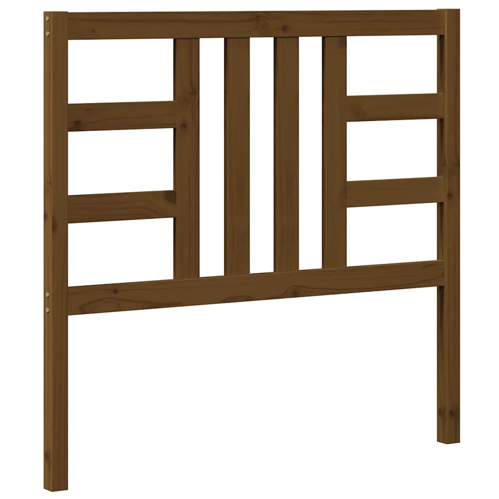 Bed Headboard Honey Brown 106x4x100 cm Solid Wood Pine