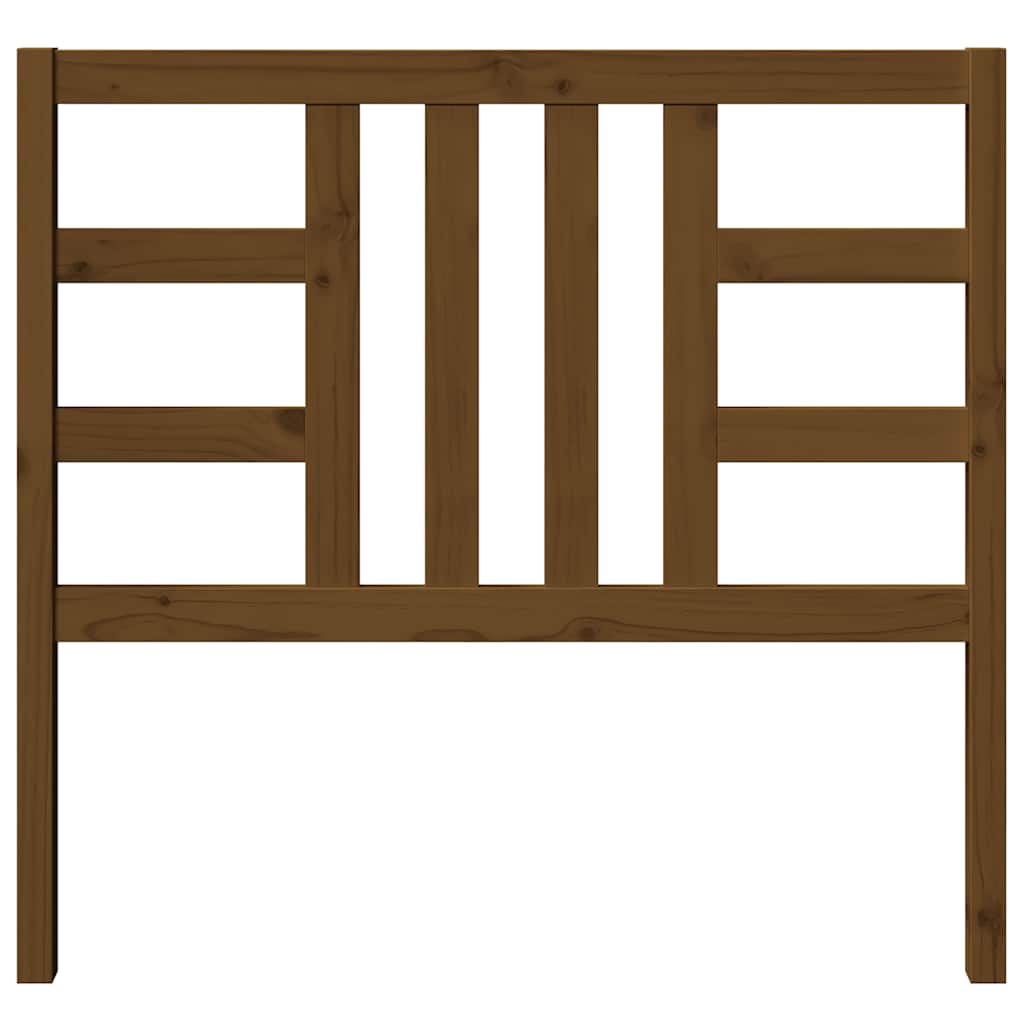 Bed Headboard Honey Brown 106x4x100 cm Solid Wood Pine