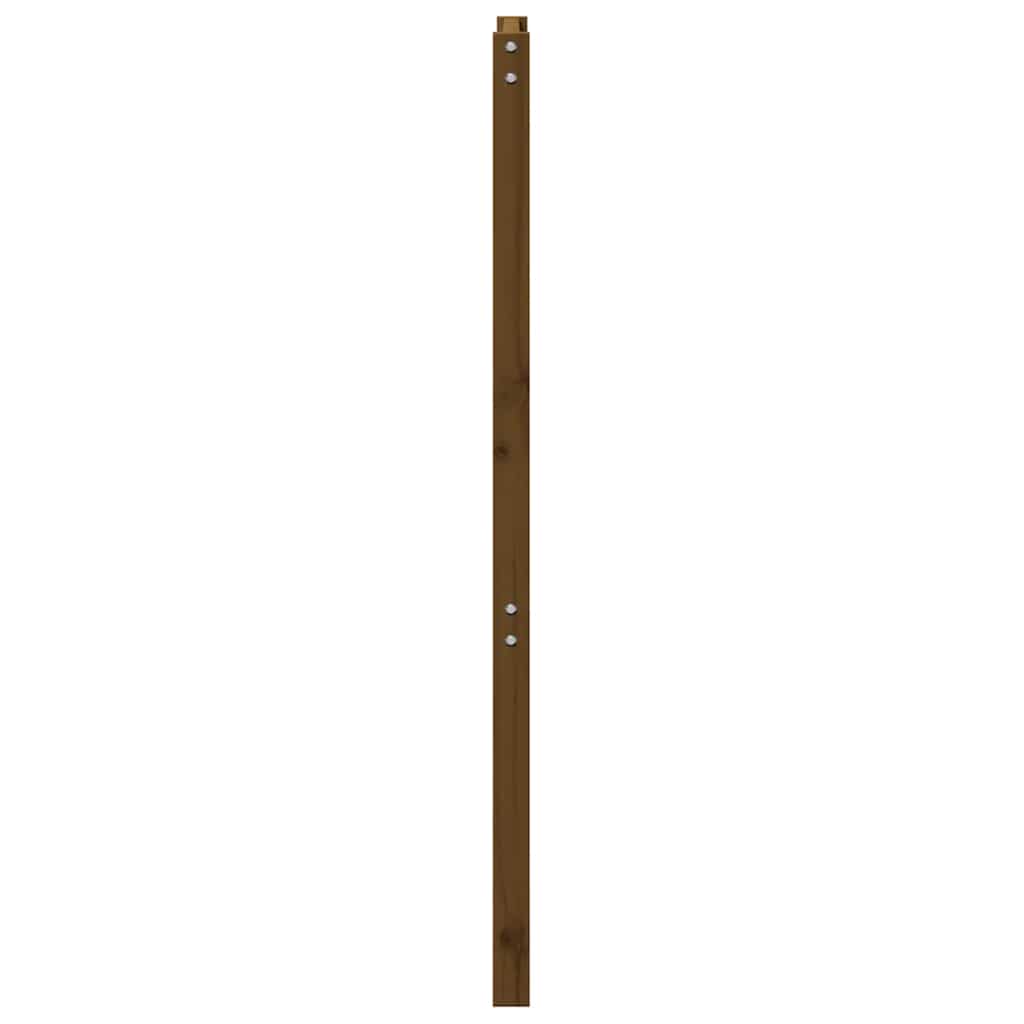 Bed Headboard Honey Brown 106x4x100 cm Solid Wood Pine