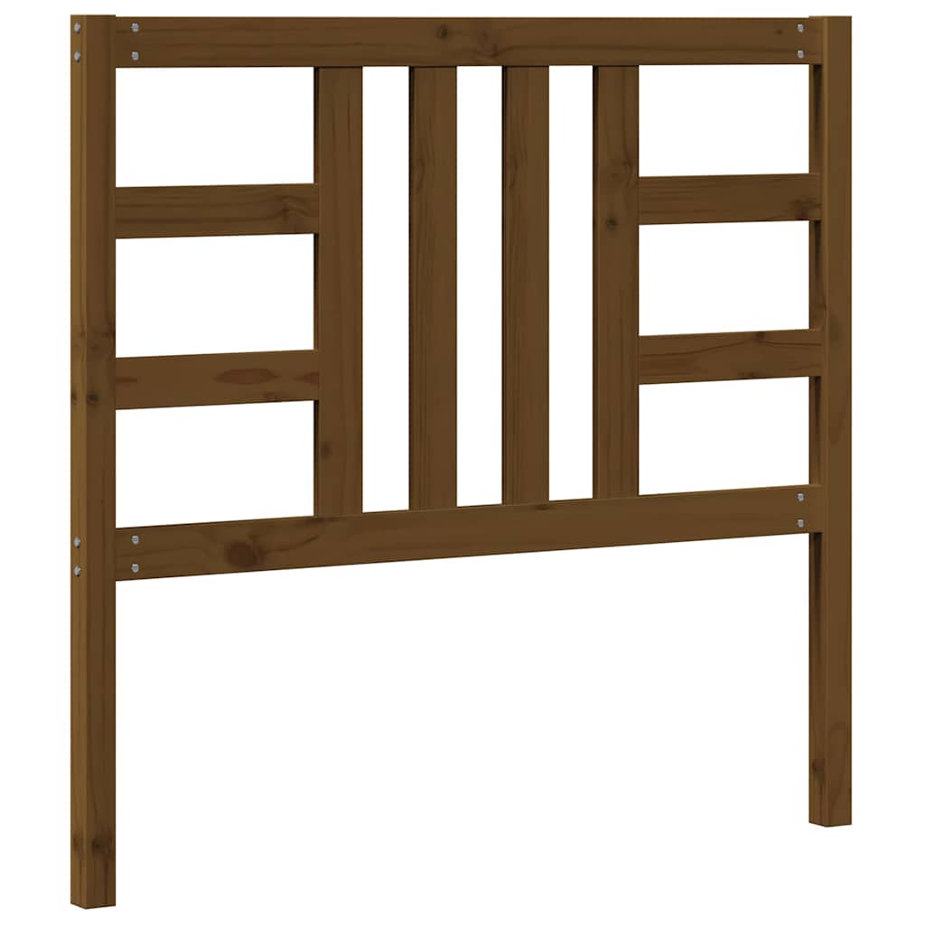 Bed Headboard Honey Brown 106x4x100 cm Solid Wood Pine