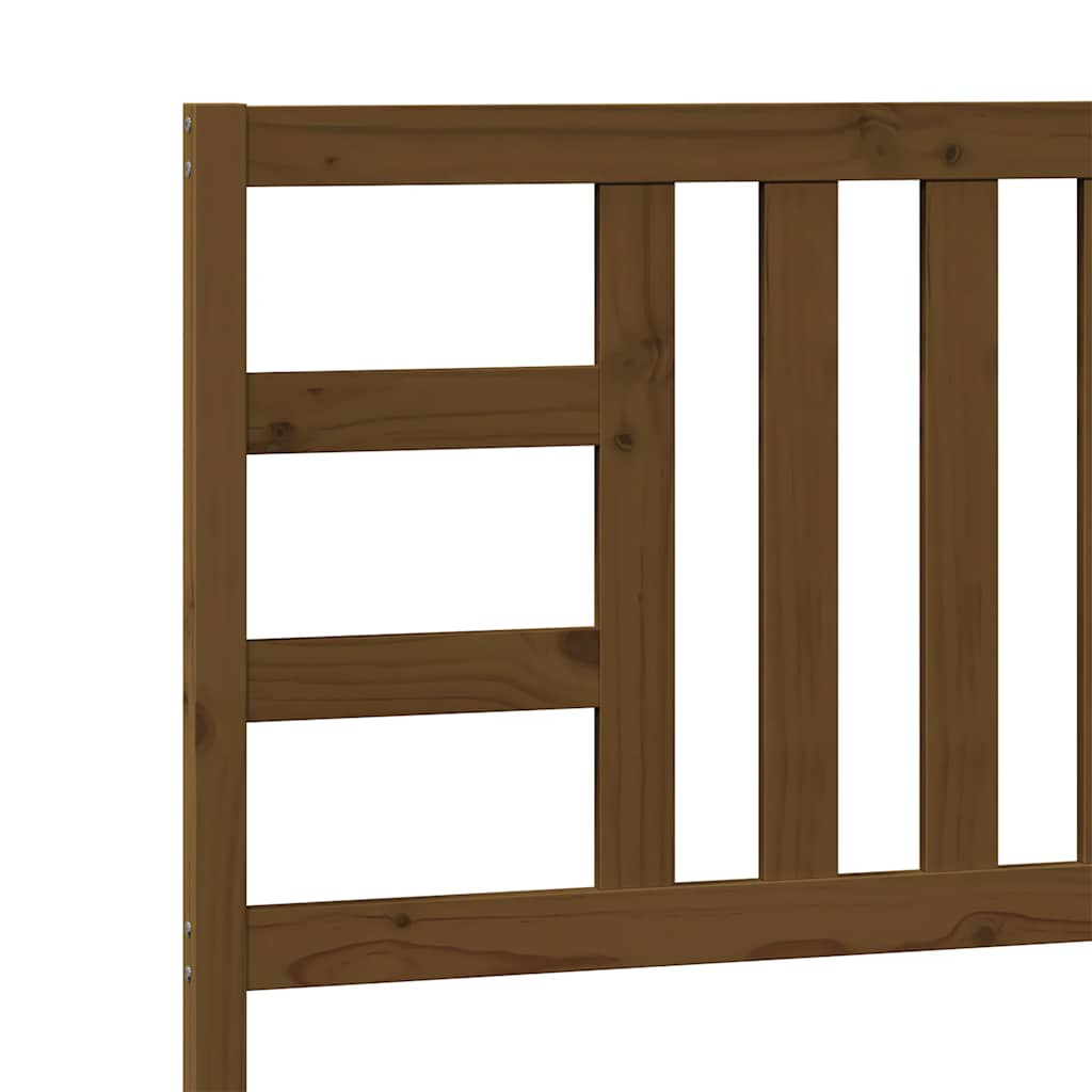 Bed Headboard Honey Brown 106x4x100 cm Solid Wood Pine