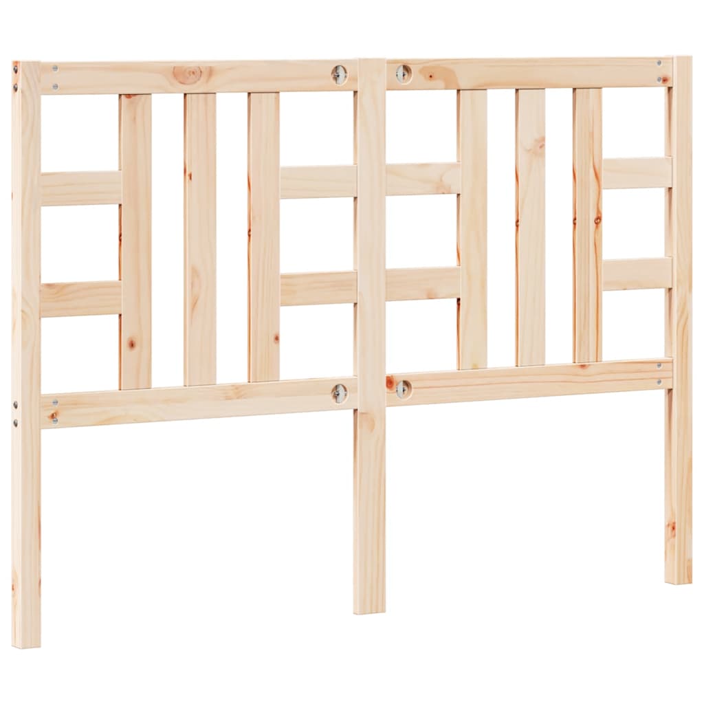 Bed Headboard 141x4x100 cm Solid Wood Pine