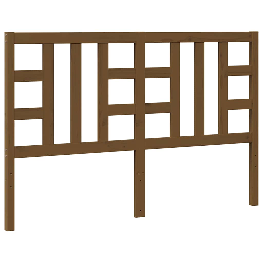 Bed Headboard Honey Brown 146x4x100 cm Solid Wood Pine