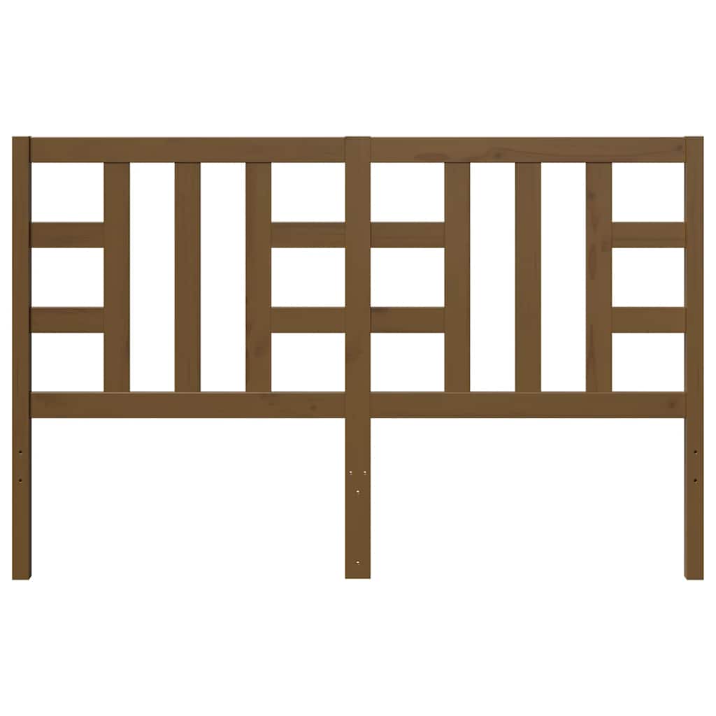 Bed Headboard Honey Brown 146x4x100 cm Solid Wood Pine