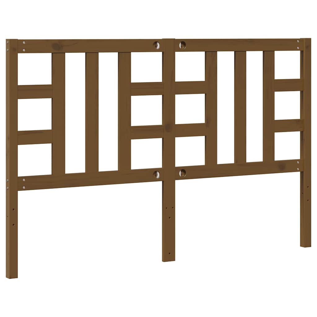 Bed Headboard Honey Brown 146x4x100 cm Solid Wood Pine