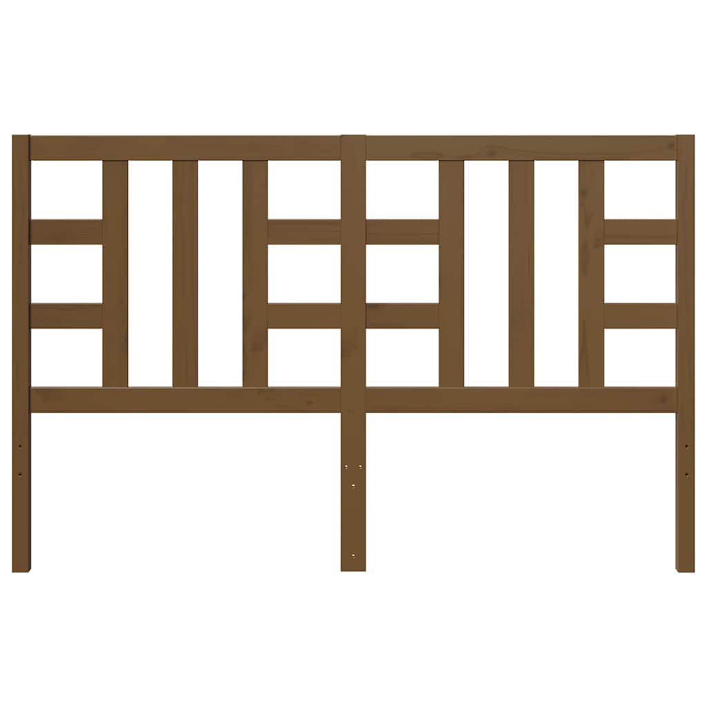 Bed Headboard Honey Brown 156x4x100 cm Solid Wood Pine