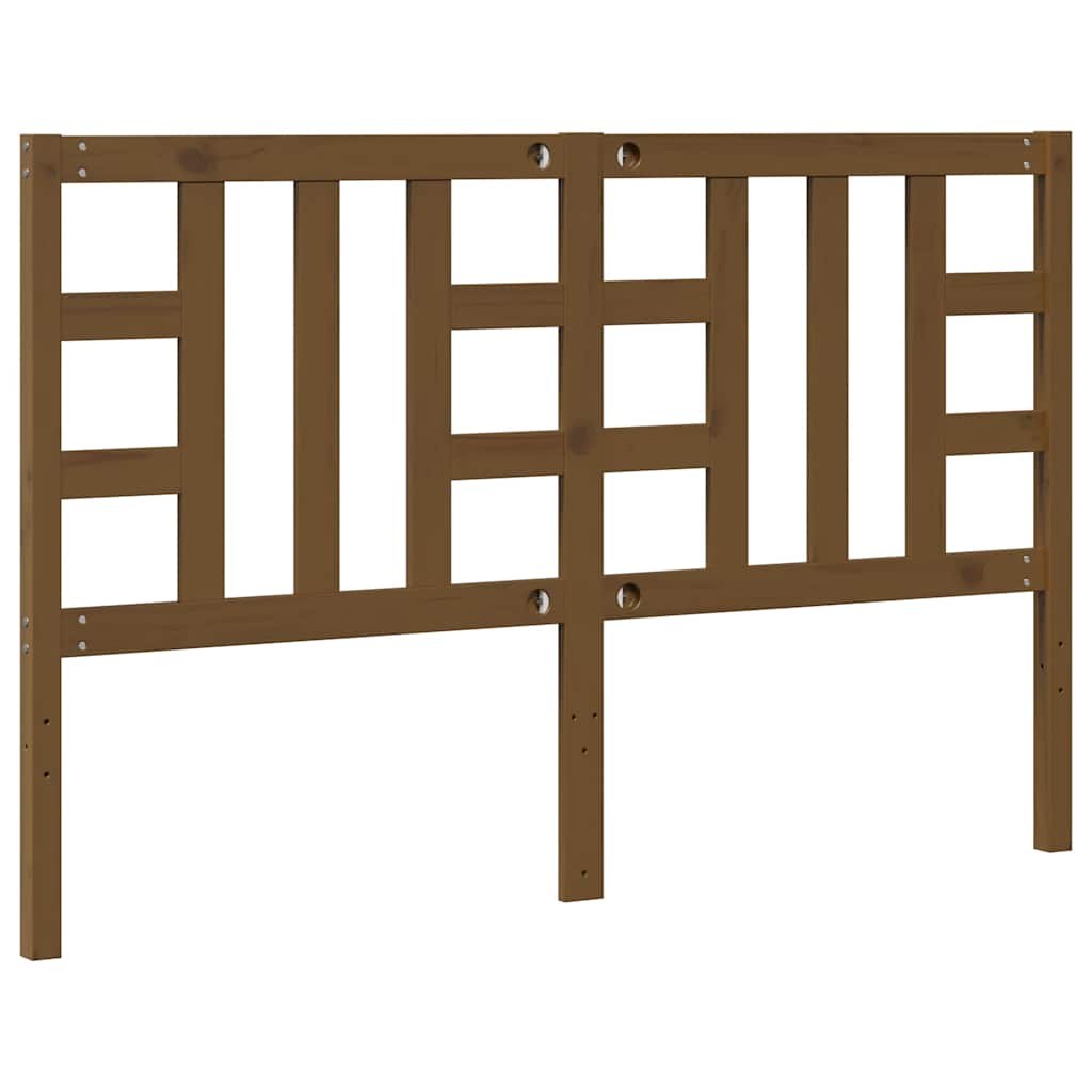 Bed Headboard Honey Brown 156x4x100 cm Solid Wood Pine