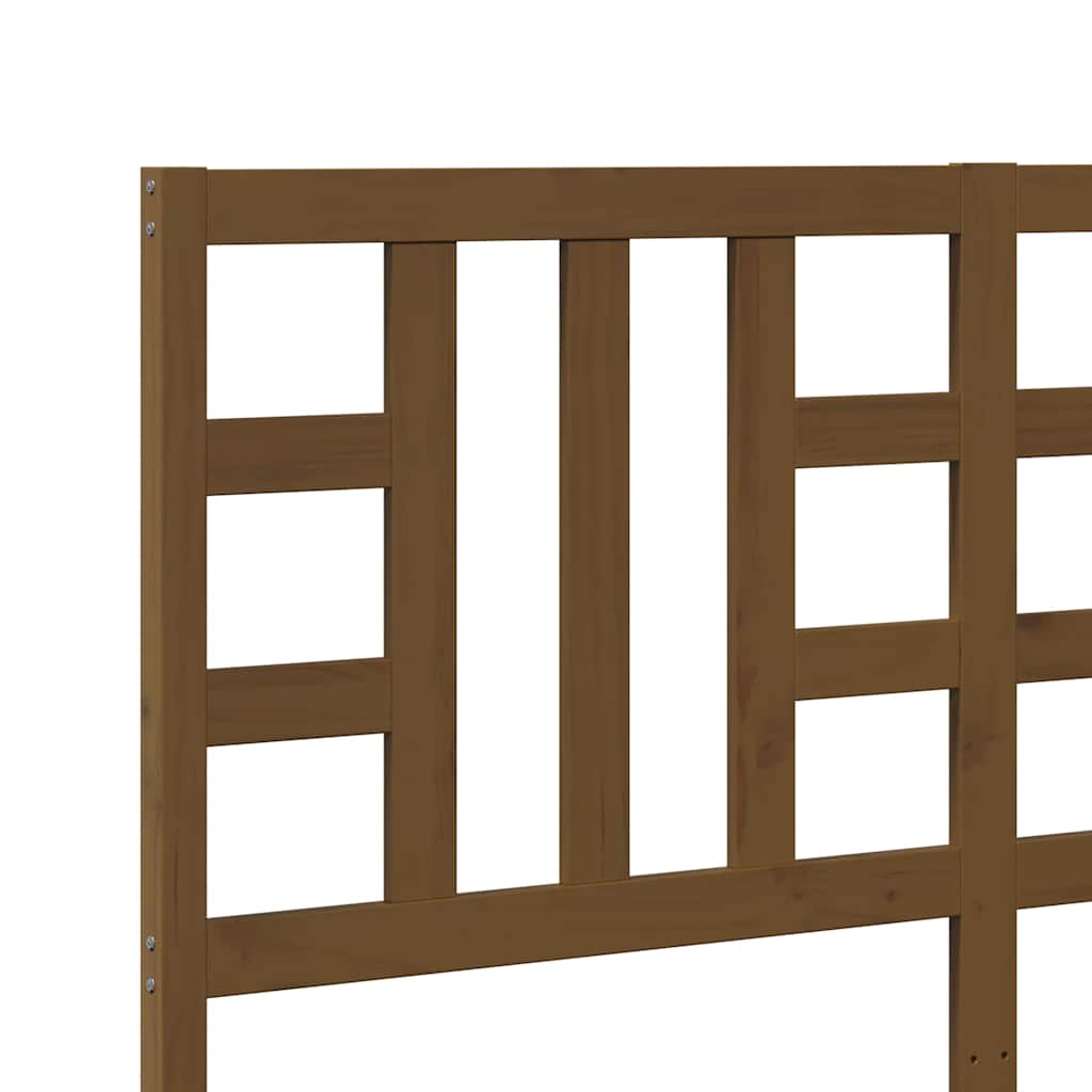 Bed Headboard Honey Brown 156x4x100 cm Solid Wood Pine