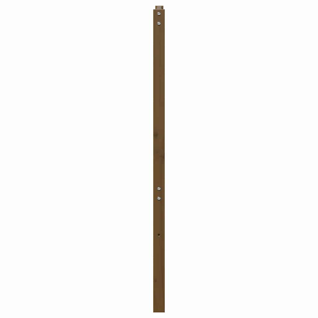 Bed Headboard Honey Brown 166x4x100 cm Solid Wood Pine