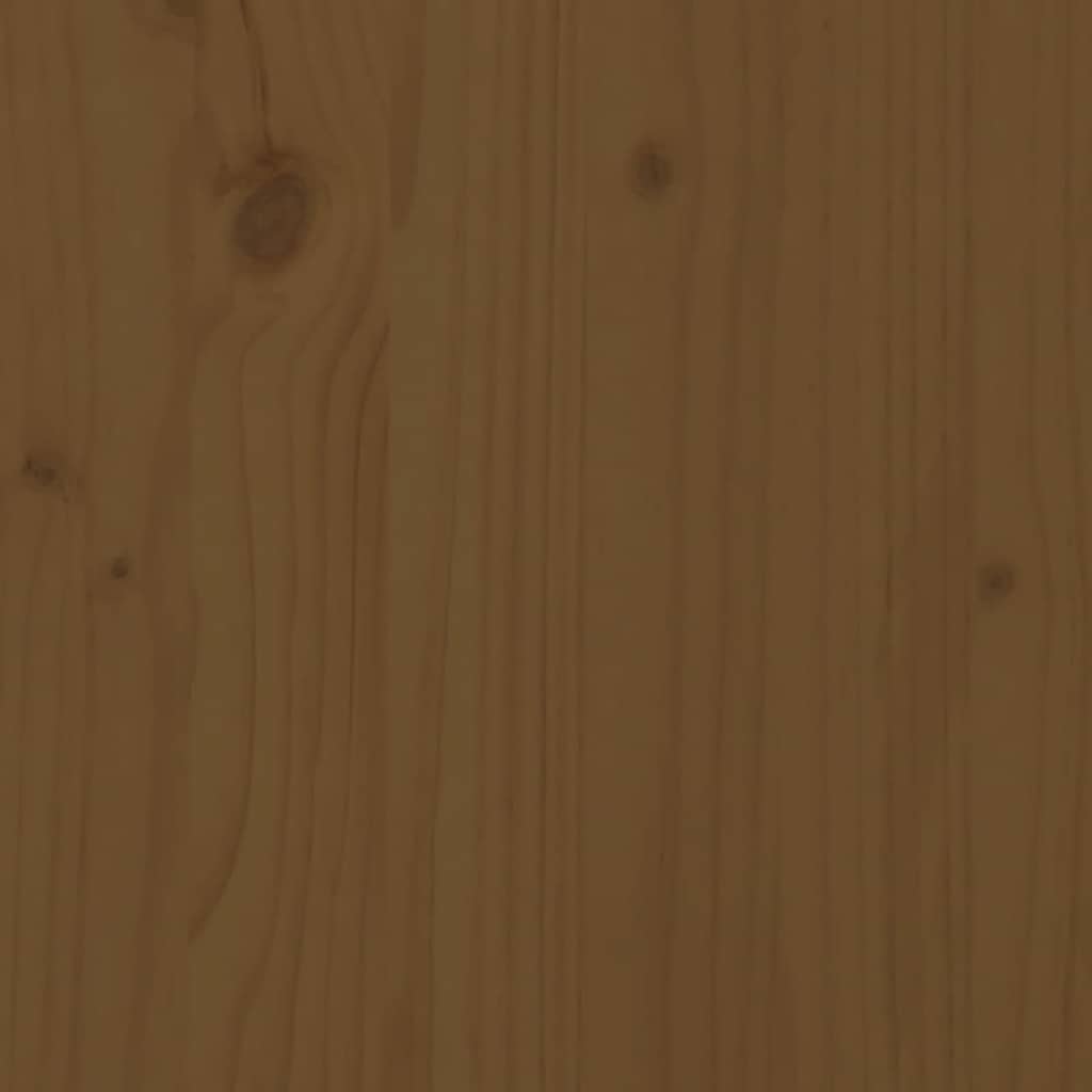 Bed Headboard Honey Brown 166x4x100 cm Solid Wood Pine