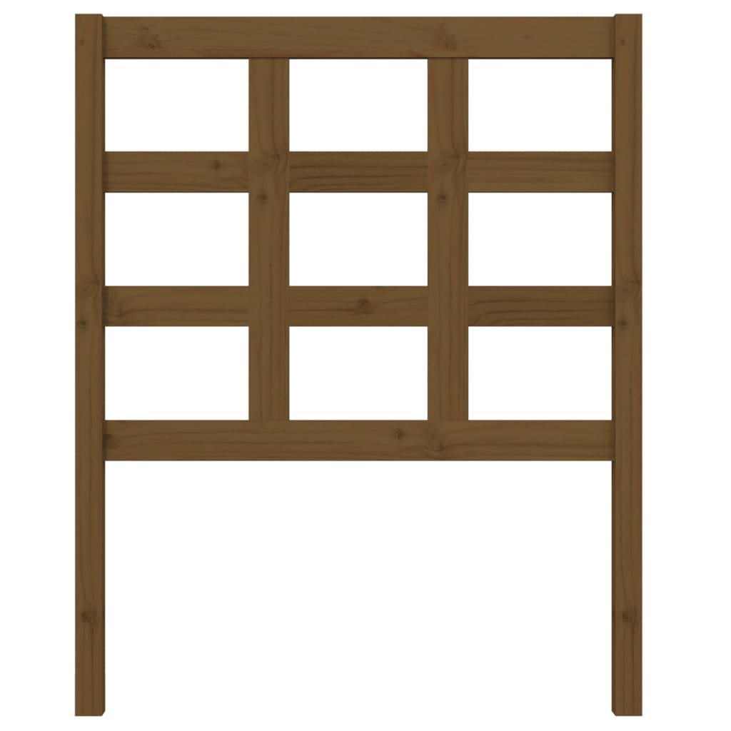 Bed Headboard Honey Brown 80.5x4x100 cm Solid Wood Pine
