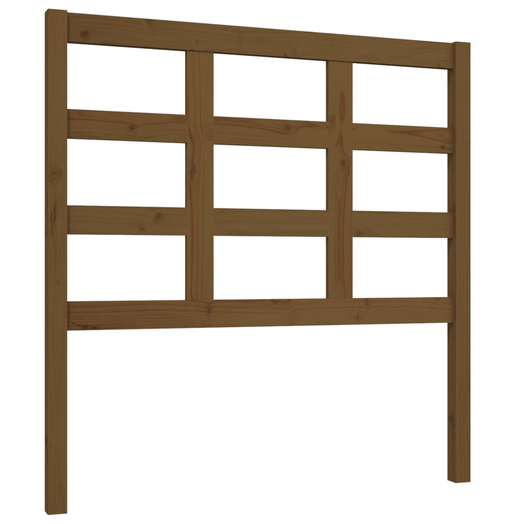 Bed Headboard Honey Brown 95.5x4x100 cm Solid Wood Pine