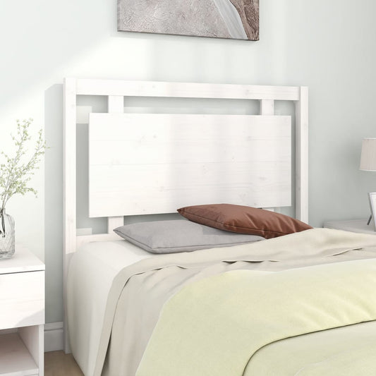 vidaXL Bed Headboard White 105.5x4x100 cm Solid Pine Wood