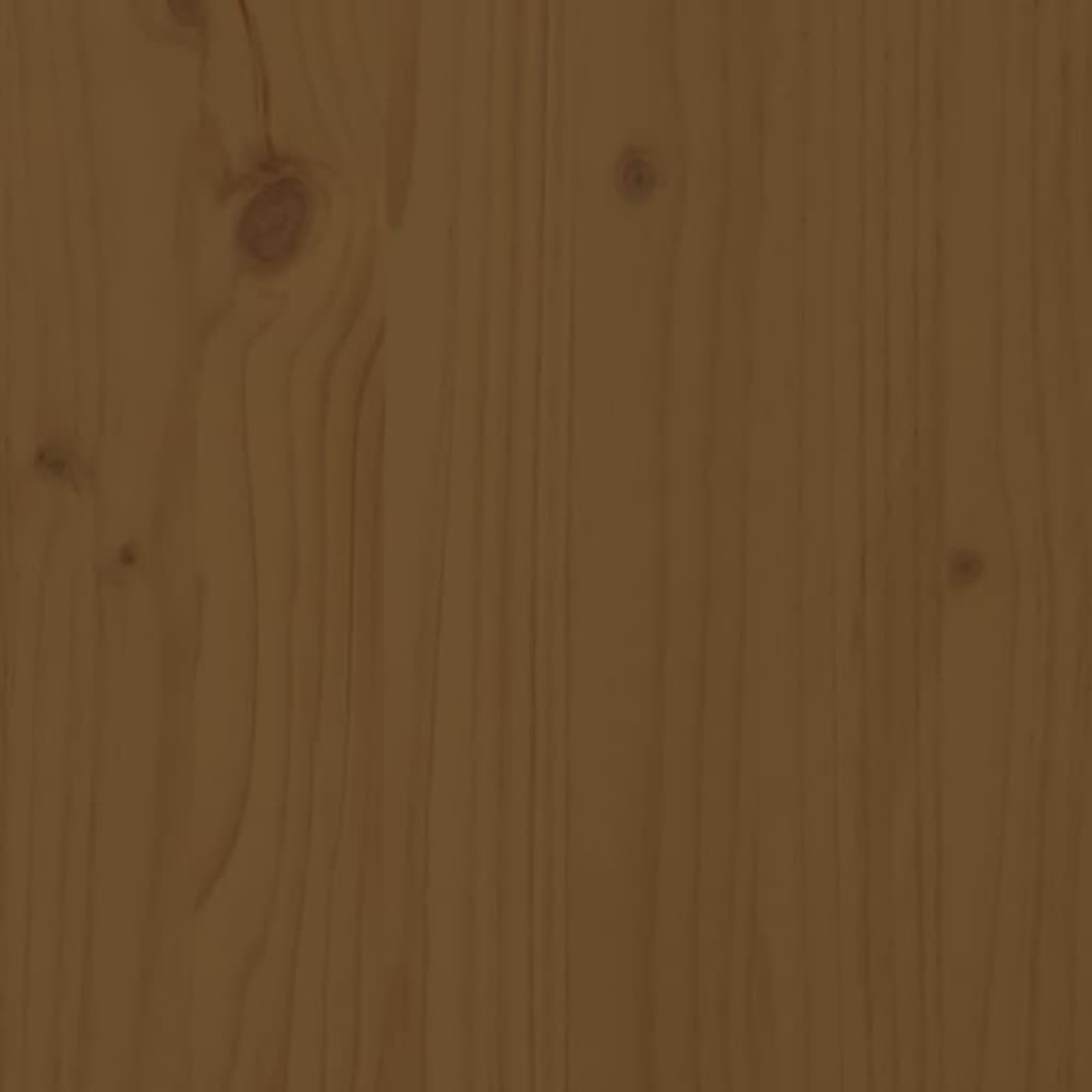 Bed Headboard Honey Brown 105.5x4x100 cm Solid Pine Wood