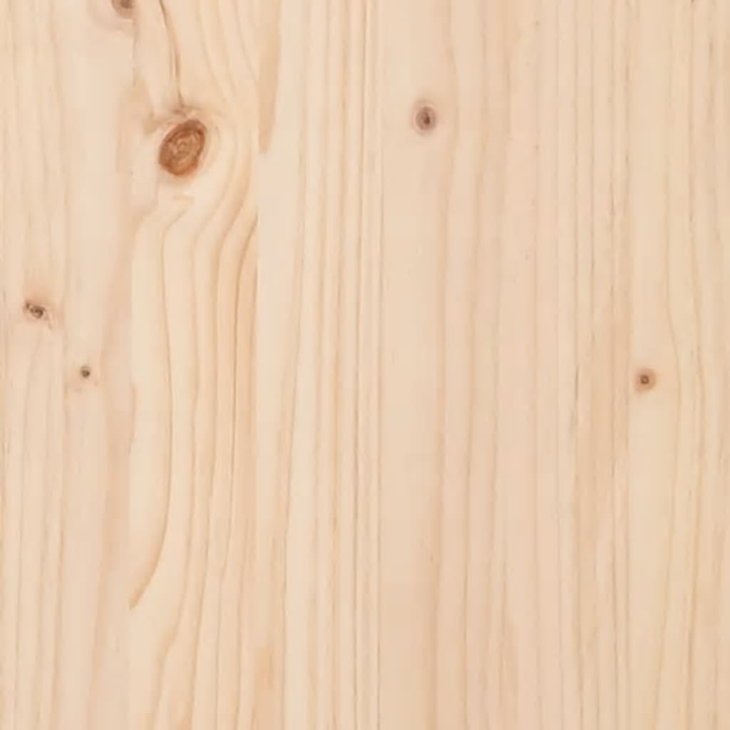 Bed Headboard 125.5x4x100 cm Solid Pine Wood