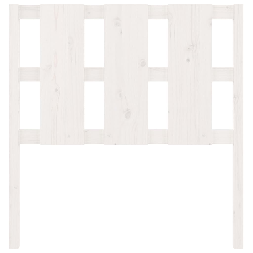 vidaXL Bed Headboard White 95.5x4x100 cm Solid Wood Pine