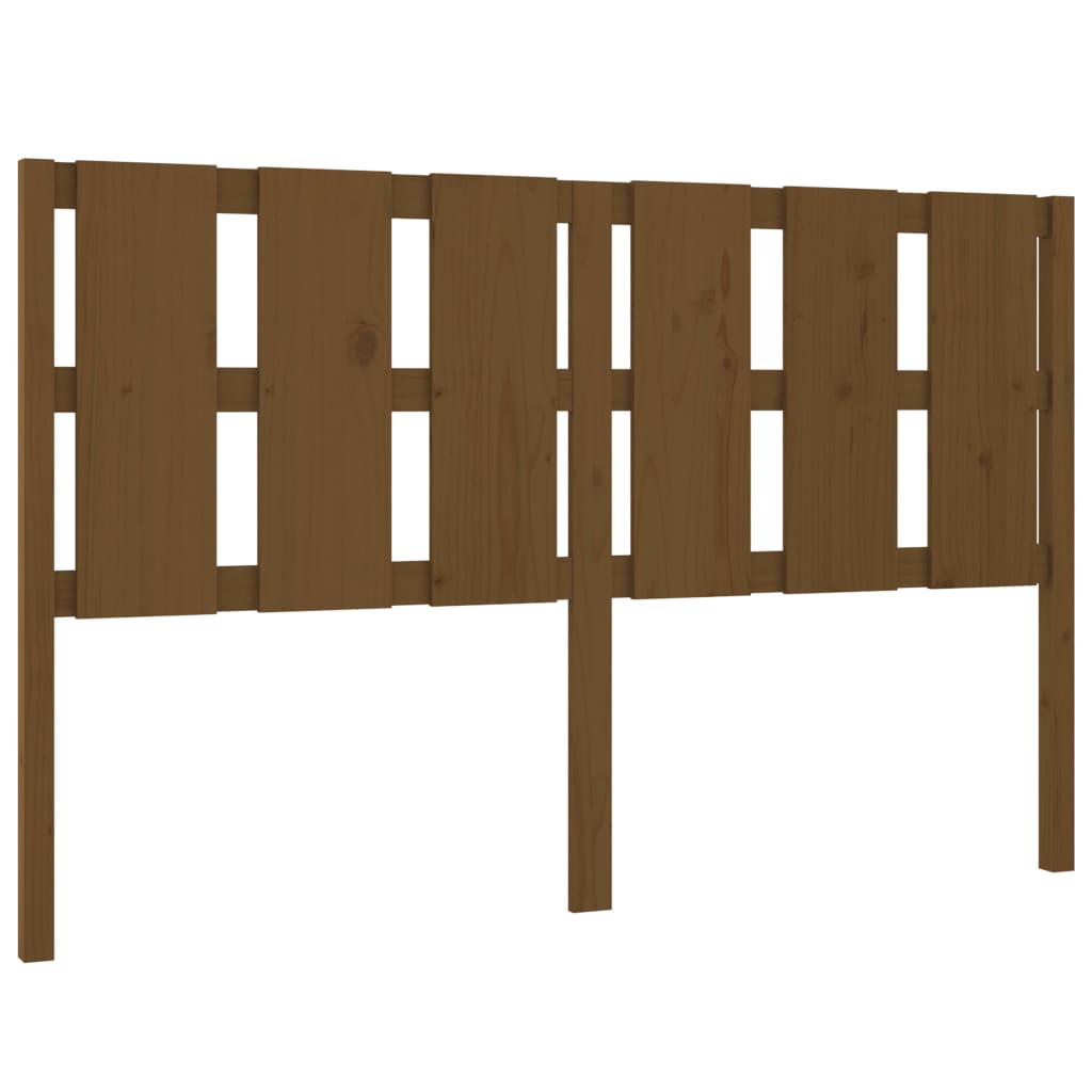 vidaXL Bed Headboard Honey Brown 155.5x4x100 cm Solid Wood Pine