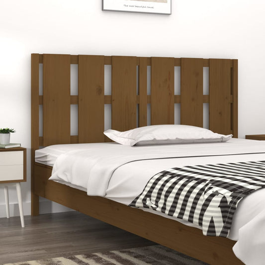 vidaXL Bed Headboard Honey Brown 155.5x4x100 cm Solid Wood Pine