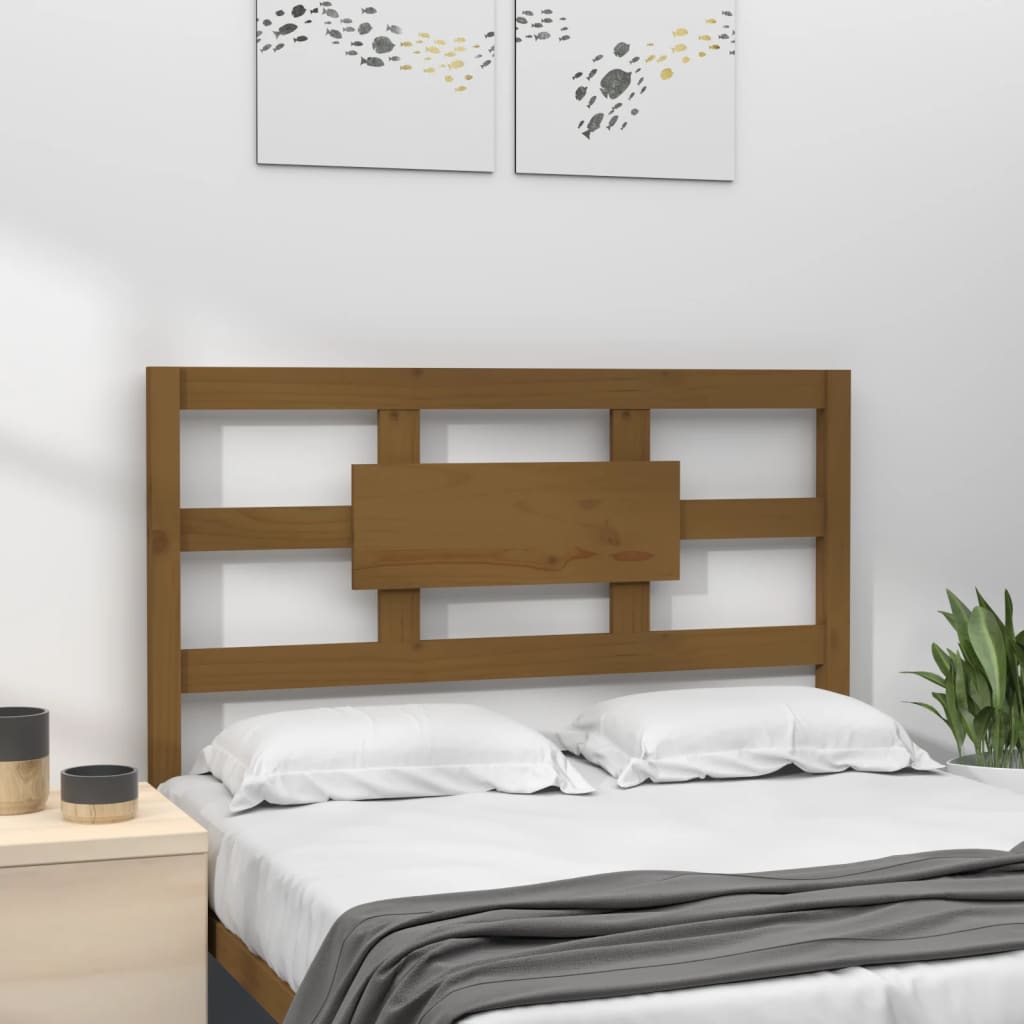 vidaXL Bed Headboard Honey Brown 80.5x4x100 cm Solid Wood Pine