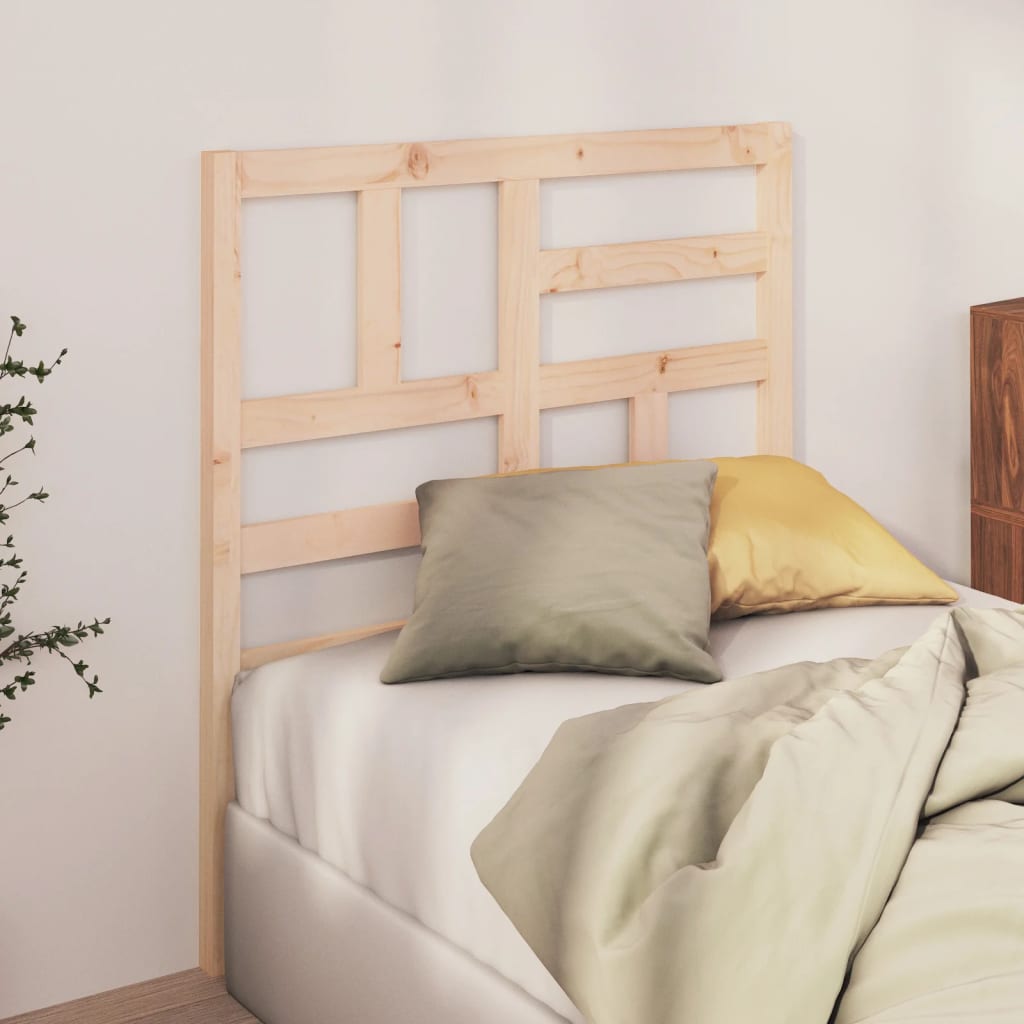 vidaXL Bed Headboard 106x4x104 cm Solid Wood Pine