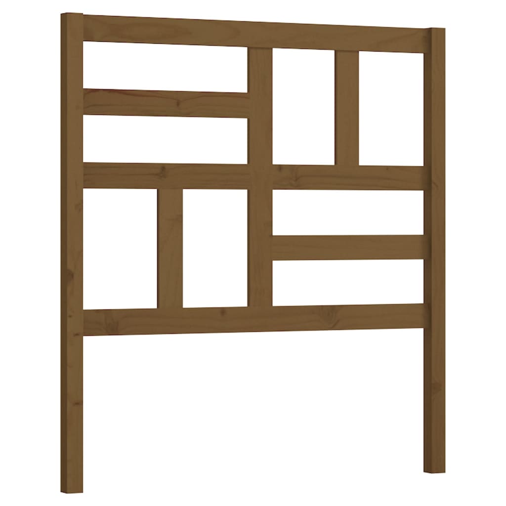 Bed Headboard Honey Brown 106x4x104 cm Solid Wood Pine