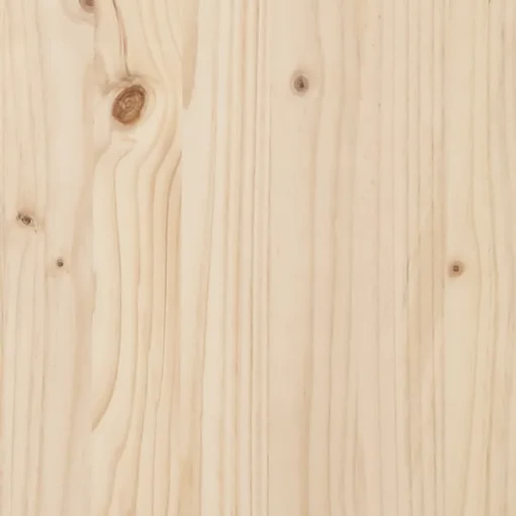 Bed Headboard 126x4x104 cm Solid Wood Pine