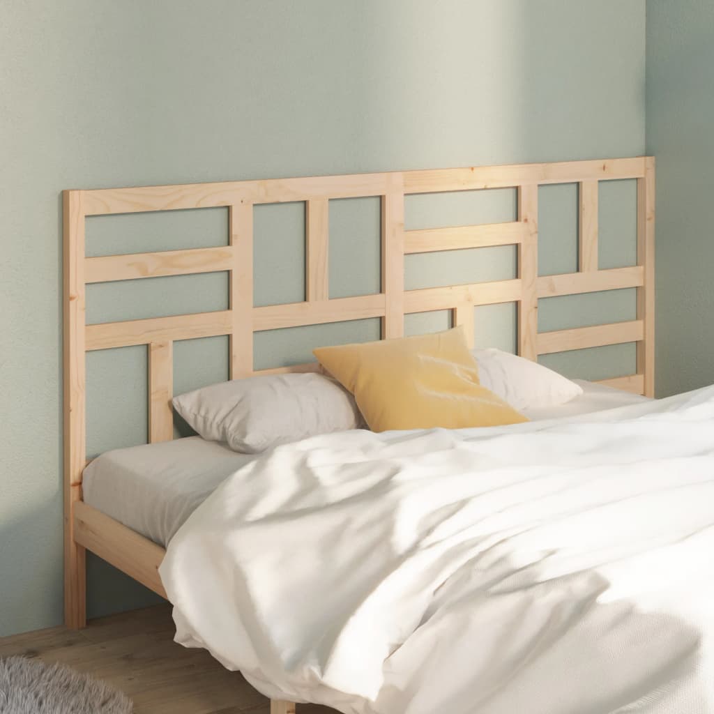 Bed Headboard 186x4x104 cm Solid Wood Pine