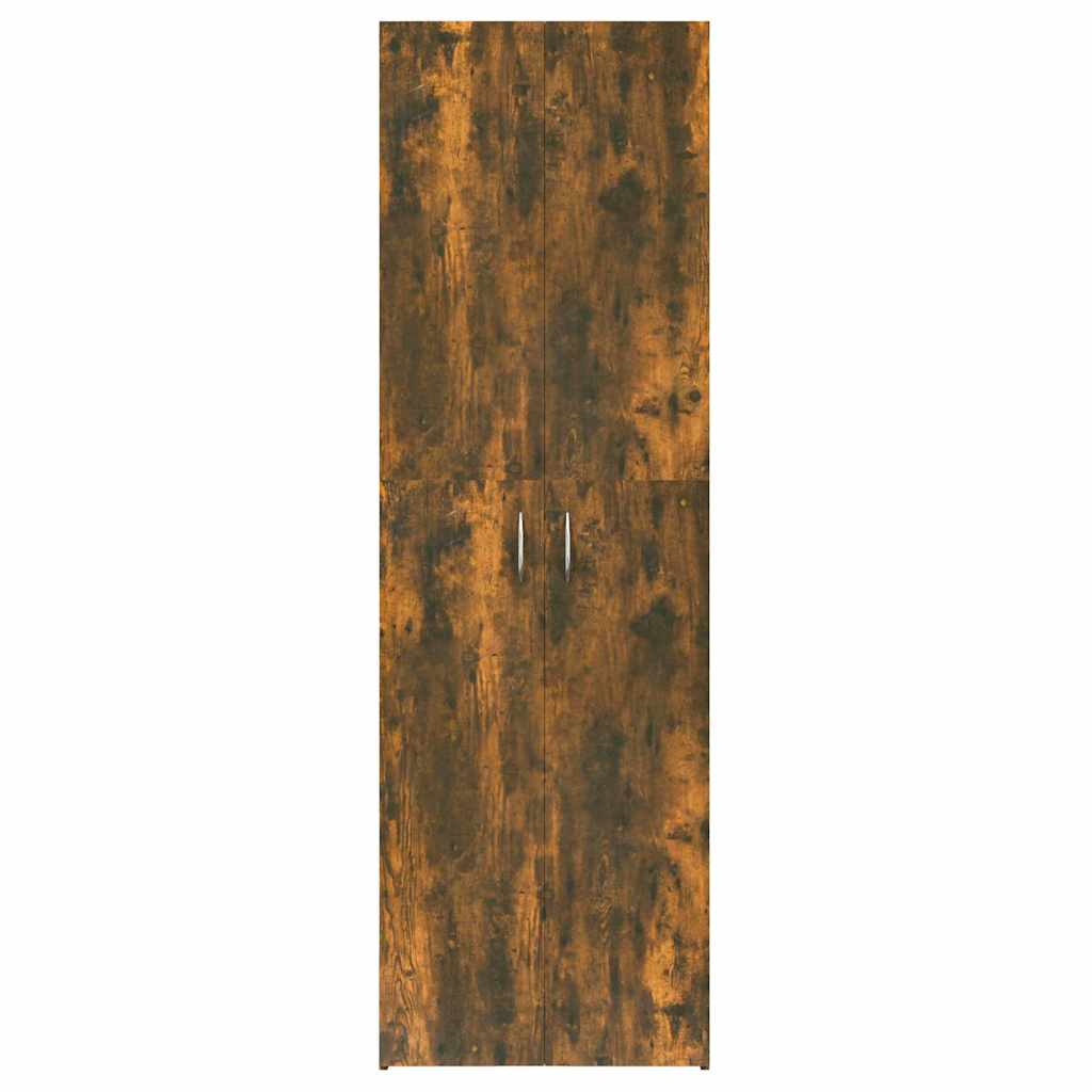 815279 vidaXL Office Cabinet Smoked Oak 60x32x190 cm Engineered Wood