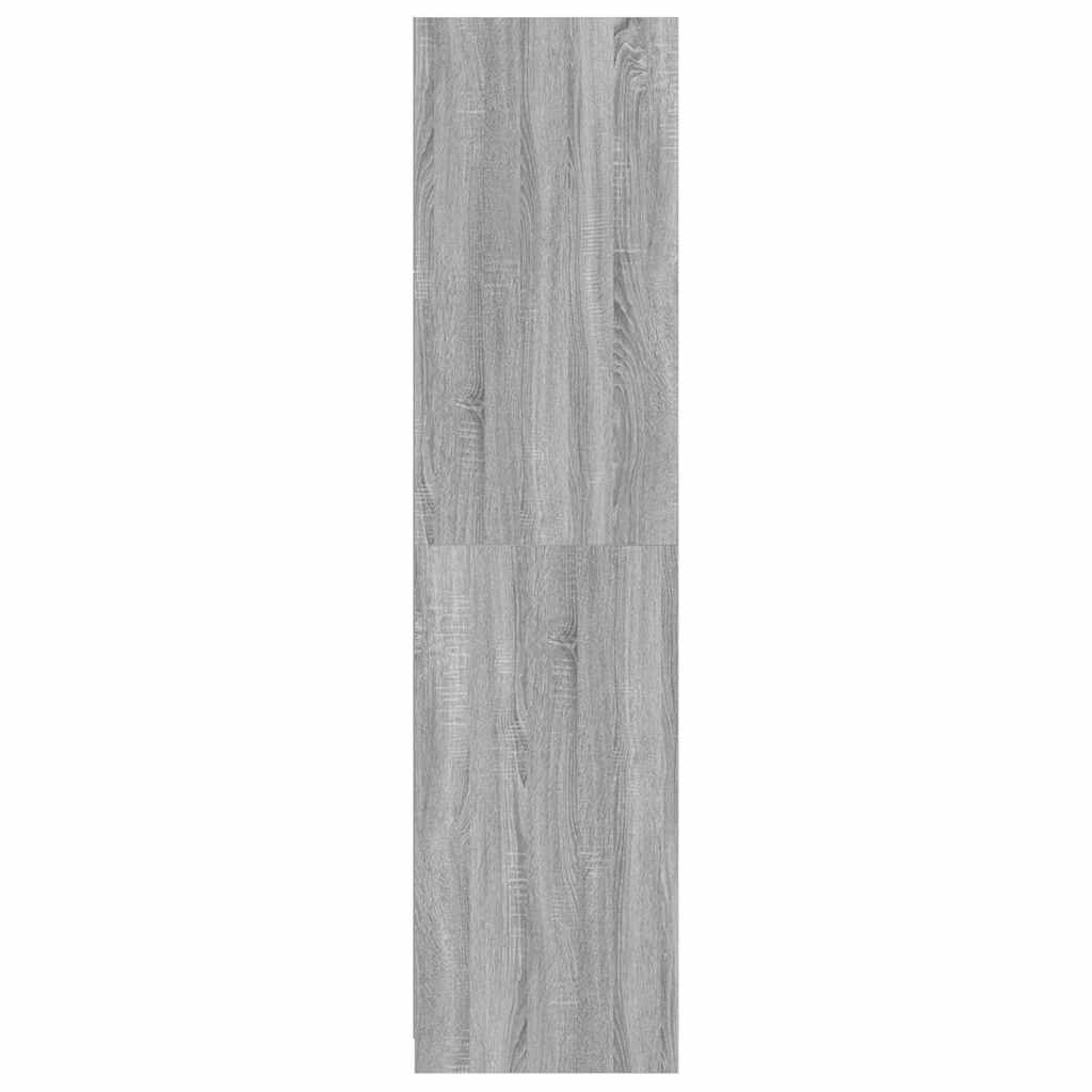 815349 vidaXL Wardrobe with Drawers Grey Sonoma 50x50x200 cm Engineered Wood