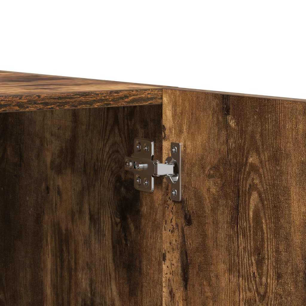 Wardrobe Smoked Oak 80x52x180 cm Engineered Wood