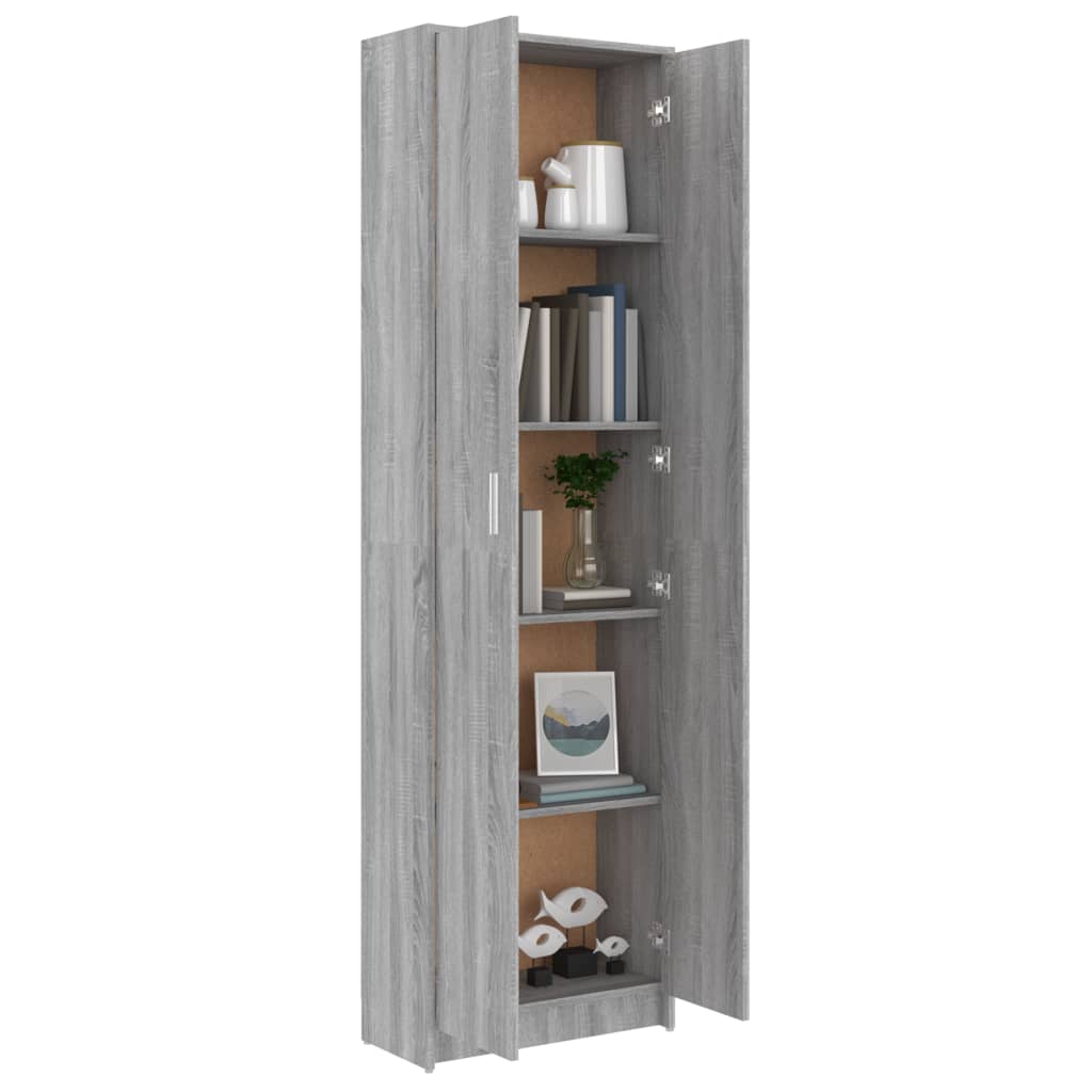 vidaXL Hallway Wardrobe Grey Sonoma 55x25x189 cm Engineered Wood