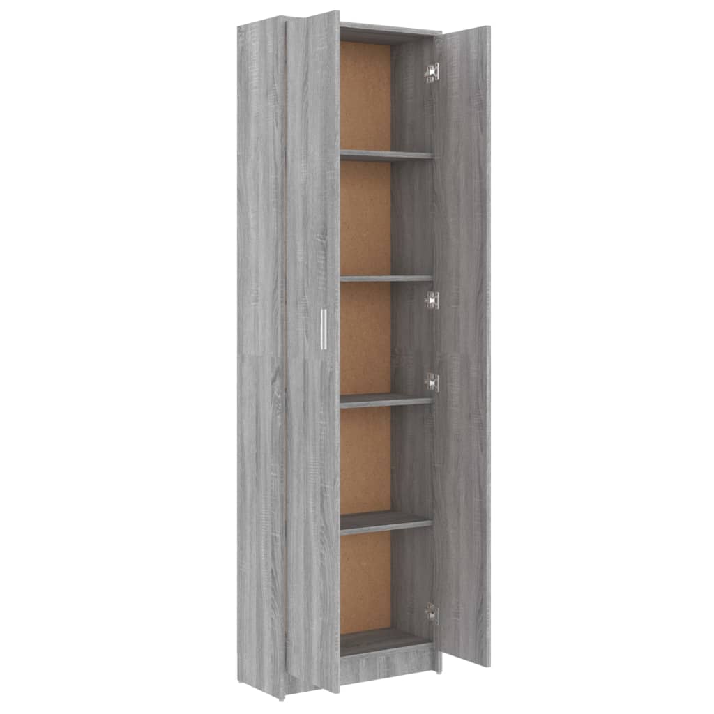 vidaXL Hallway Wardrobe Grey Sonoma 55x25x189 cm Engineered Wood