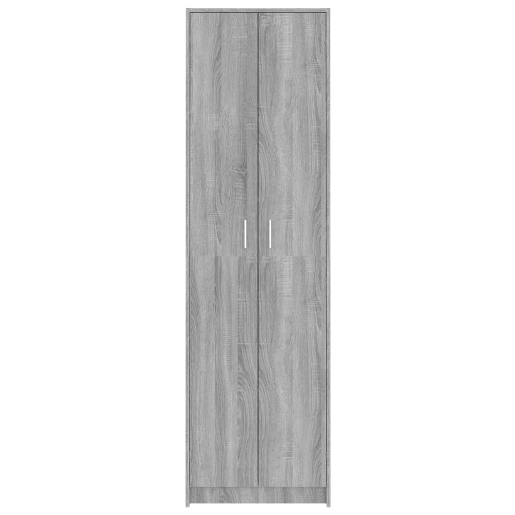 vidaXL Hallway Wardrobe Grey Sonoma 55x25x189 cm Engineered Wood