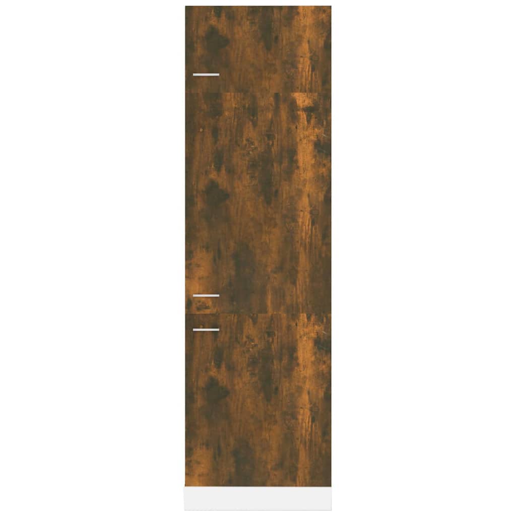 Refrigerator Cabinet "Lyon" Smoked Oak 60x57x207 cm