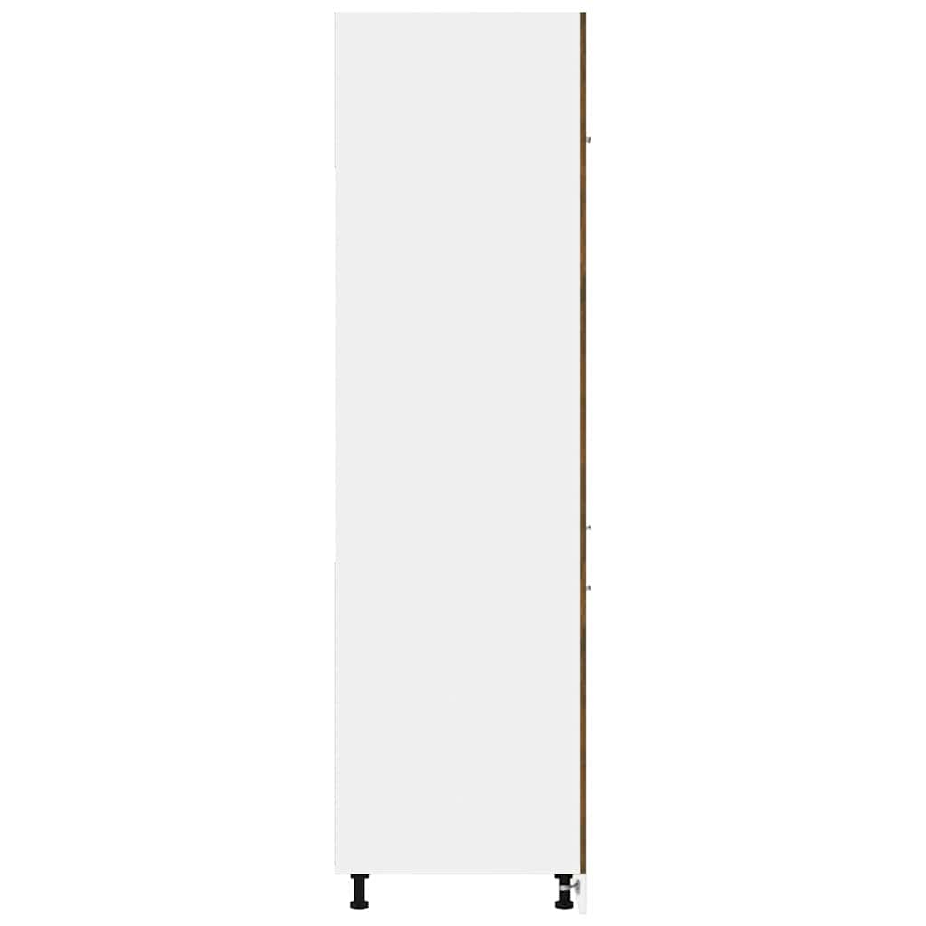 Refrigerator Cabinet "Lyon" Smoked Oak 60x57x207 cm