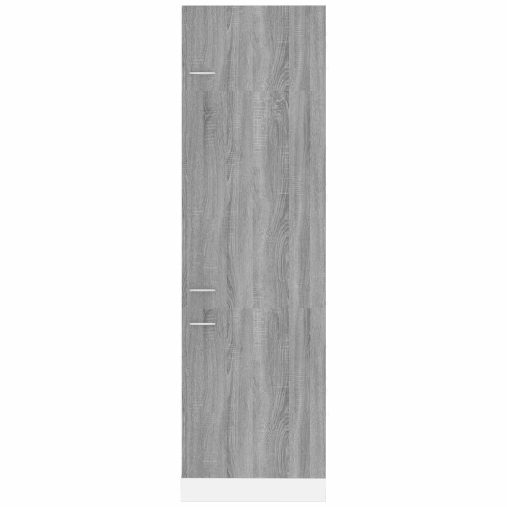 Refrigerator Cabinet "Lyon" Grey Sonoma 60x57x207 cm
