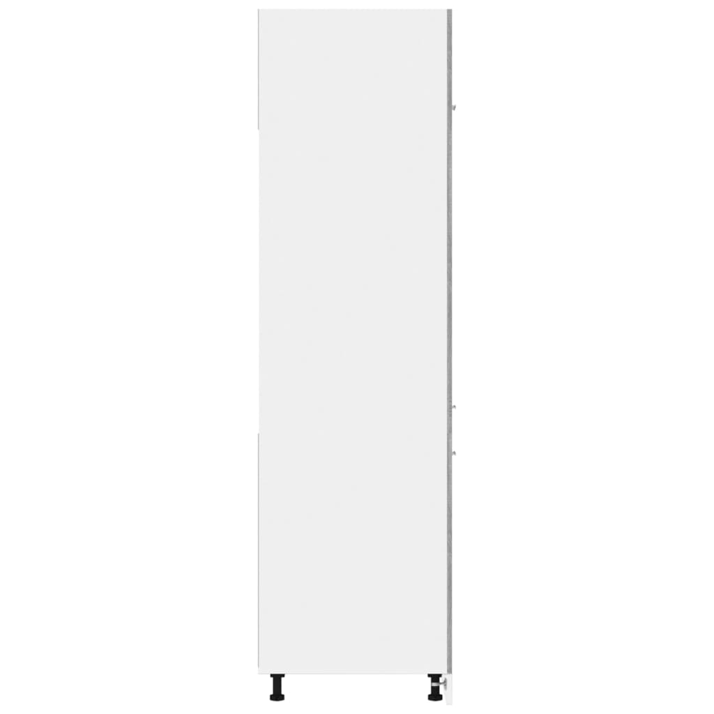 vidaXL Refrigerator Cabinet Grey Sonoma 60x57x207 cm Engineered Wood