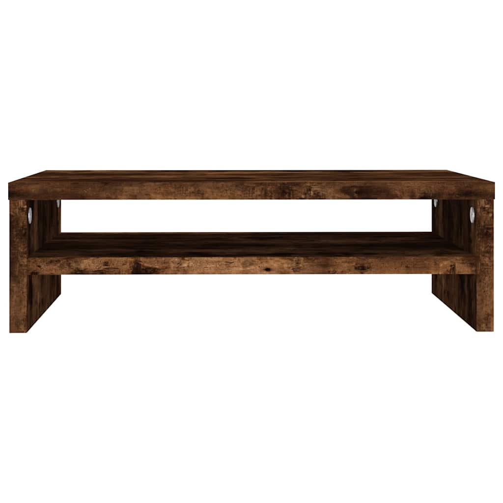 815267 vidaXL Monitor Stand Smoked Oak 42x24x13 cm Engineered Wood