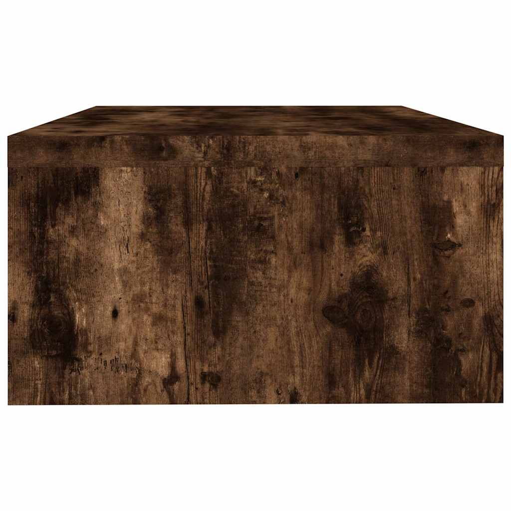 815267 vidaXL Monitor Stand Smoked Oak 42x24x13 cm Engineered Wood