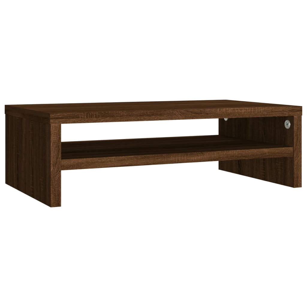 vidaXL Monitor Stand Brown Oak 42x24x13 cm Engineered Wood