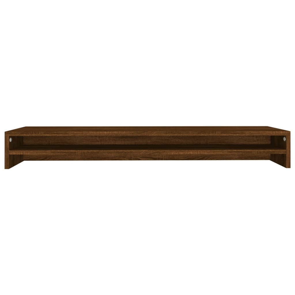 vidaXL Monitor Stand Brown Oak 100x24x13 cm Engineered Wood