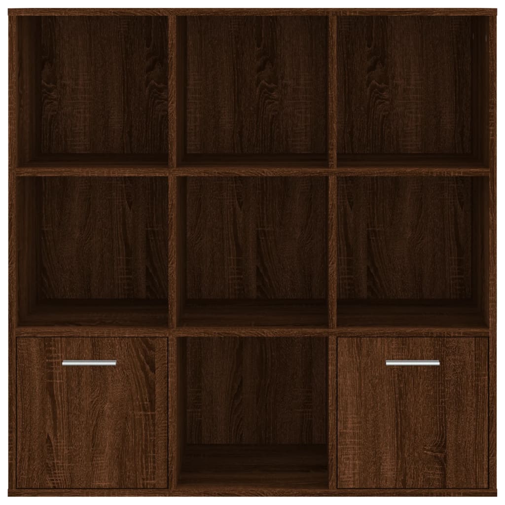 vidaXL Book Cabinet Brown Oak 98x30x98 cm