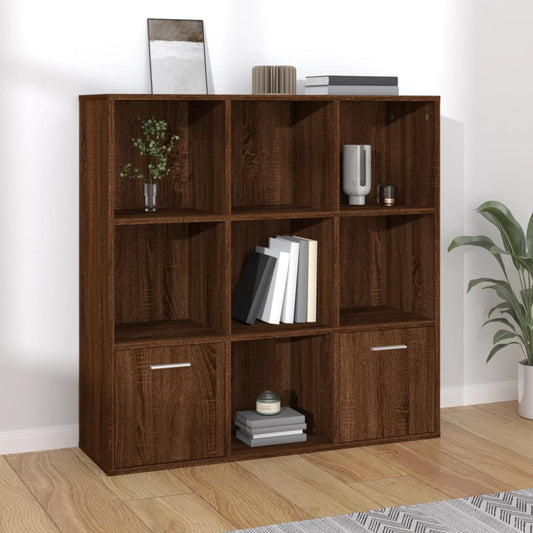 vidaXL Book Cabinet Brown Oak 98x30x98 cm