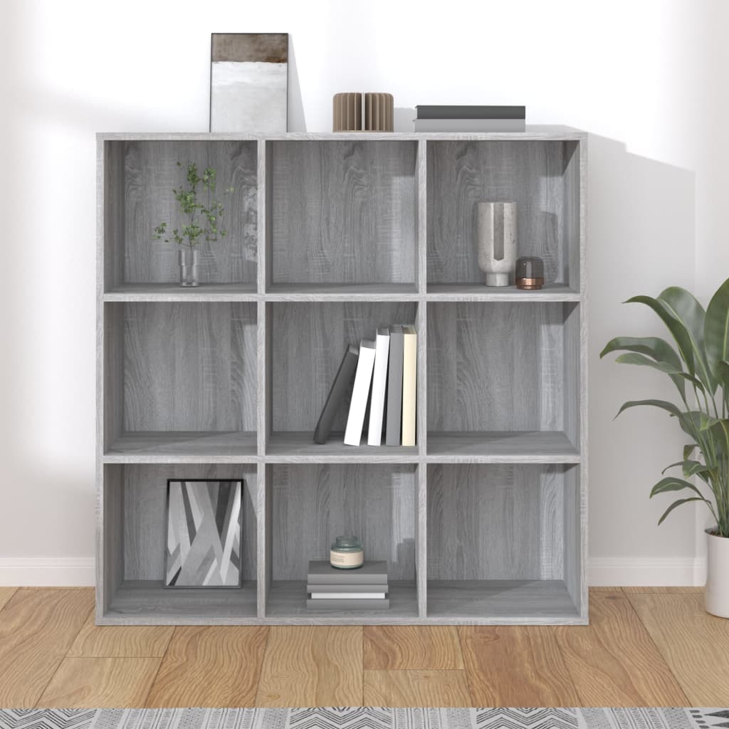 Book Cabinet | Grey Sonoma | Engineered wood | Medium | Book Cabinet