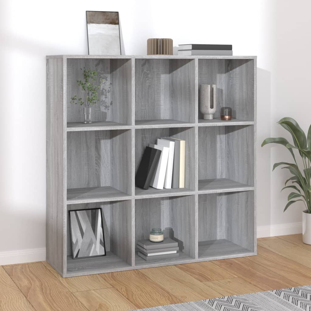 Book Cabinet | Grey Sonoma | Engineered wood | Medium | Book Cabinet