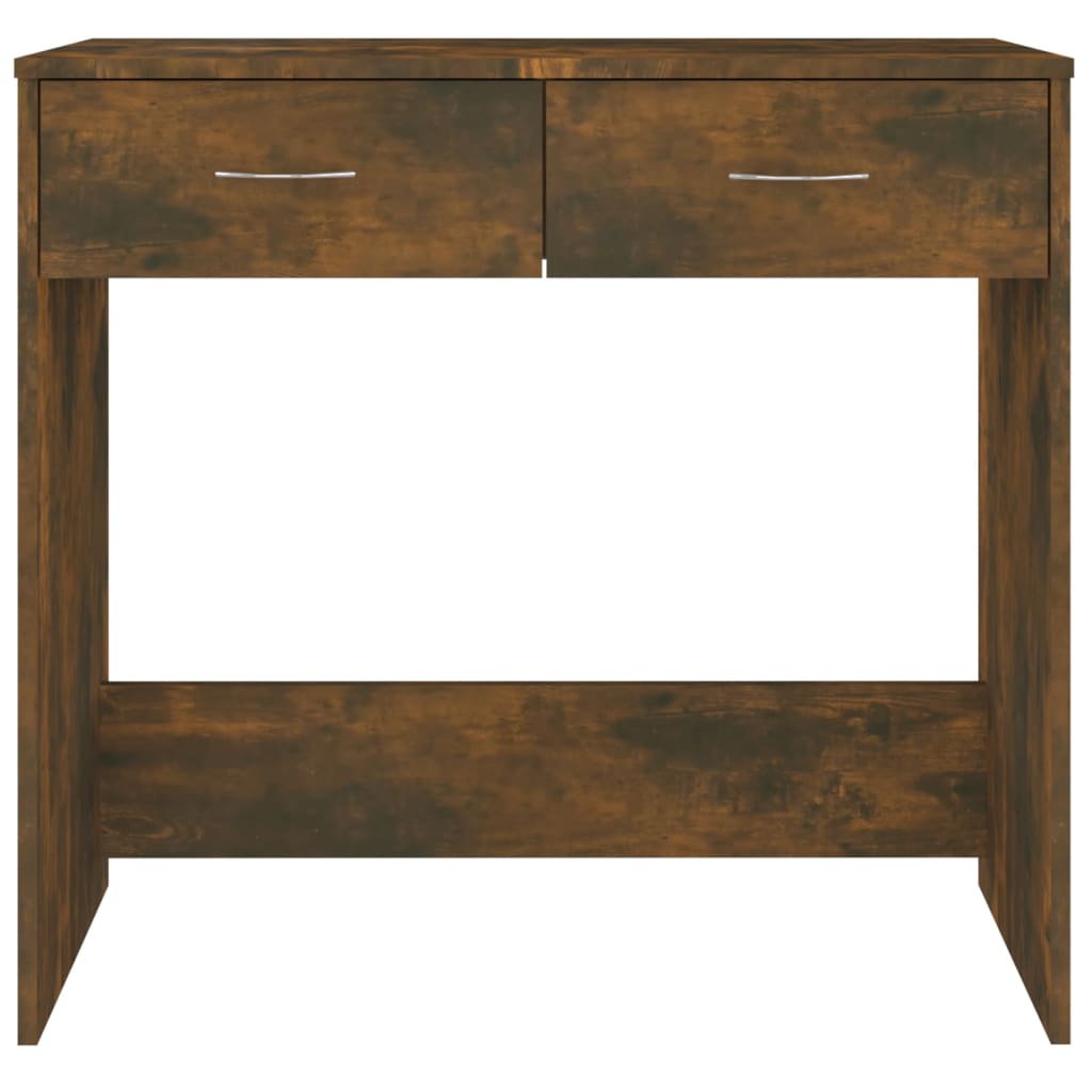 Desk Smoked Oak 80x40x75 cm Engineered Wood