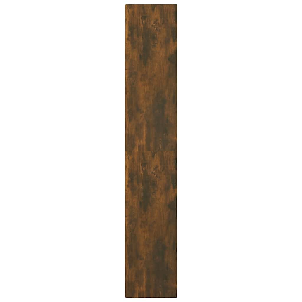 815534 vidaXL Book Cabinet Smoked Oak 36x30x171 cm Engineered Wood
