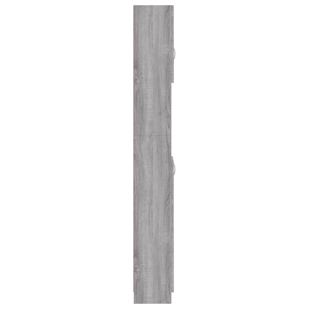Bathroom Cabinet Grey Sonoma 32x25,5x190 cm Engineered Wood