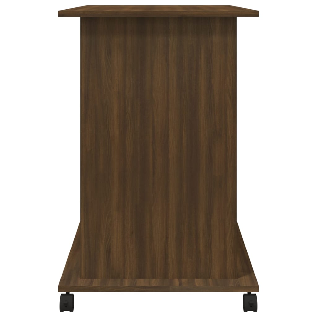 vidaXL Computer Desk Brown Oak 80x50x75 cm Engineered Wood